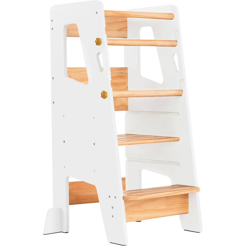 White Toddler Kitchen Helper Tower
