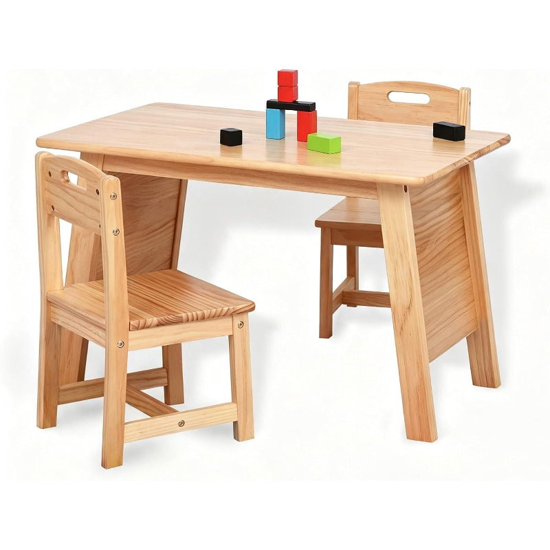 Solid Wood Kids Table & Chair Set