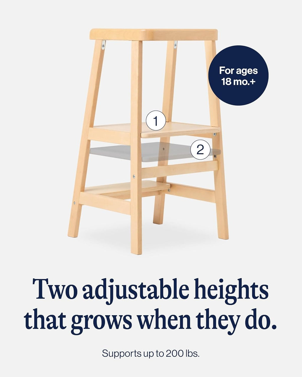 Adjustable Toddler Kitchen Helper Tower