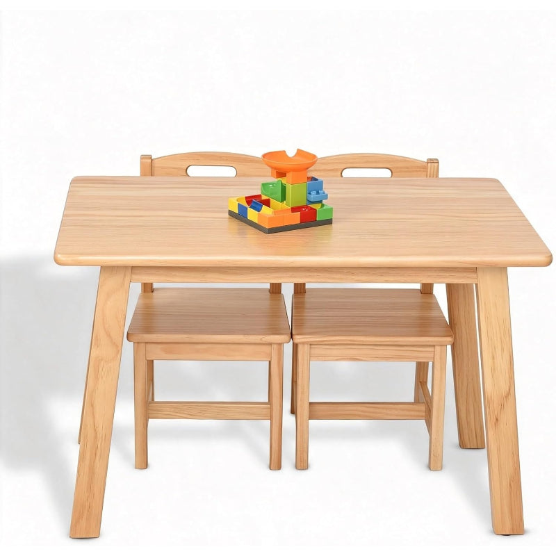 Solid Wood Kids Table & Chair Set