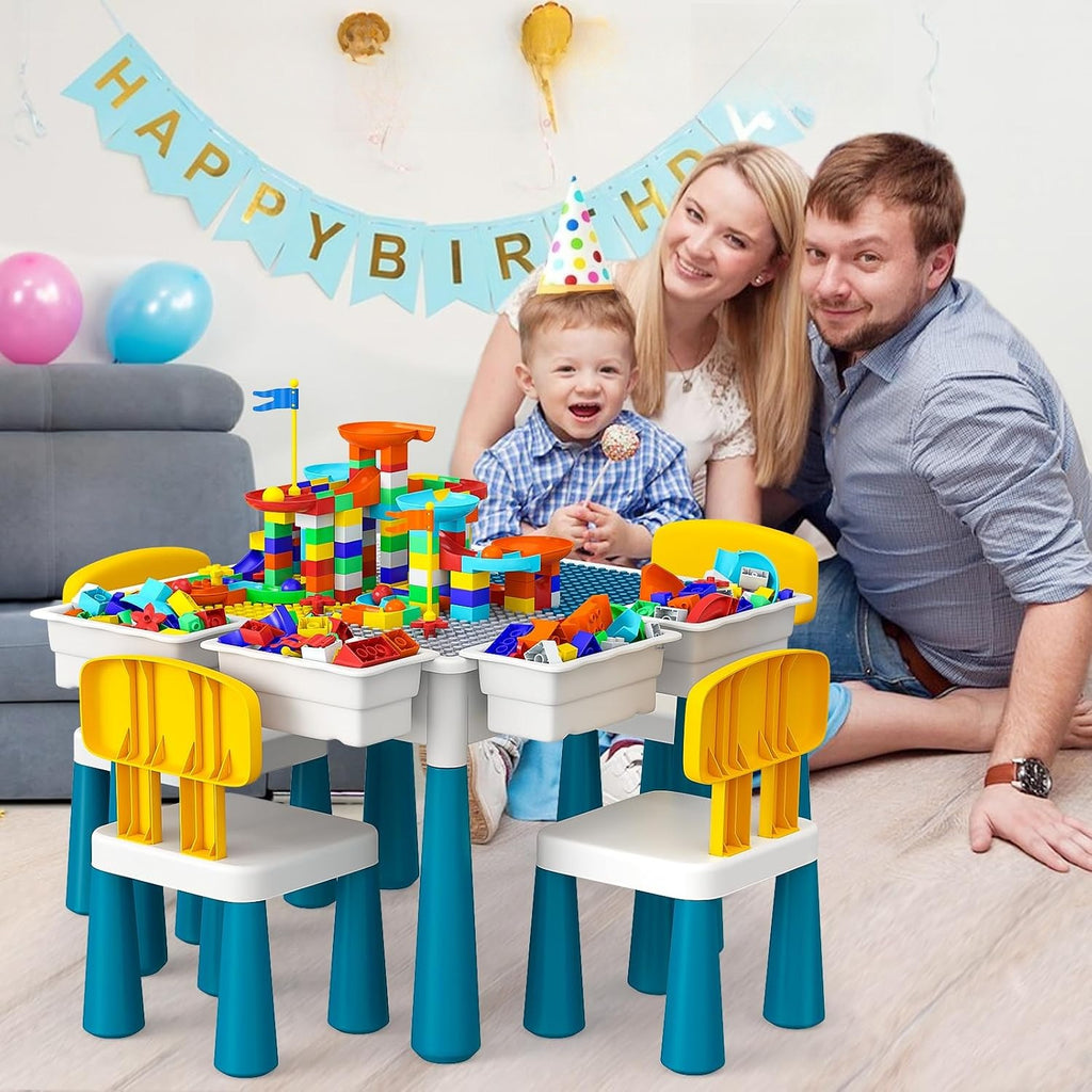 Kids Activity Table with 4‑Chair Set