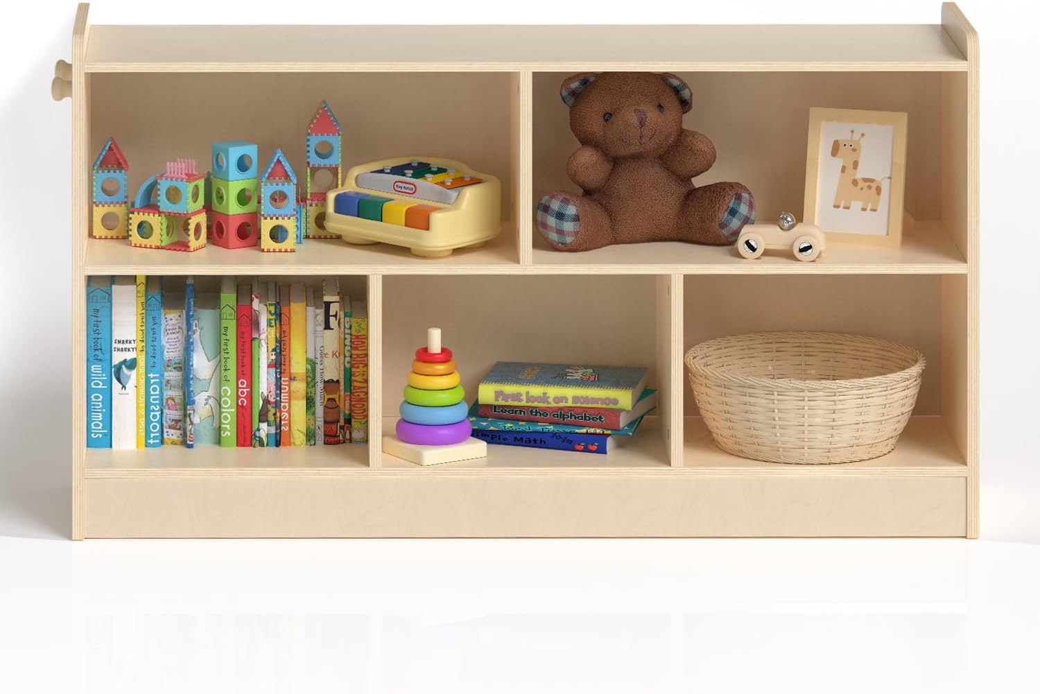 Montessori Wooden Kids Toy Storage Shelf