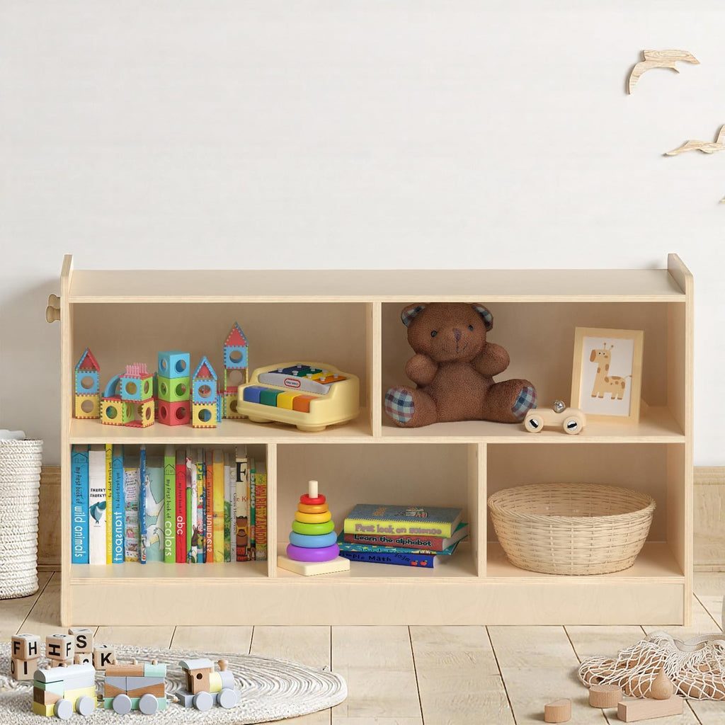 Montessori Wooden Kids Toy Storage Shelf