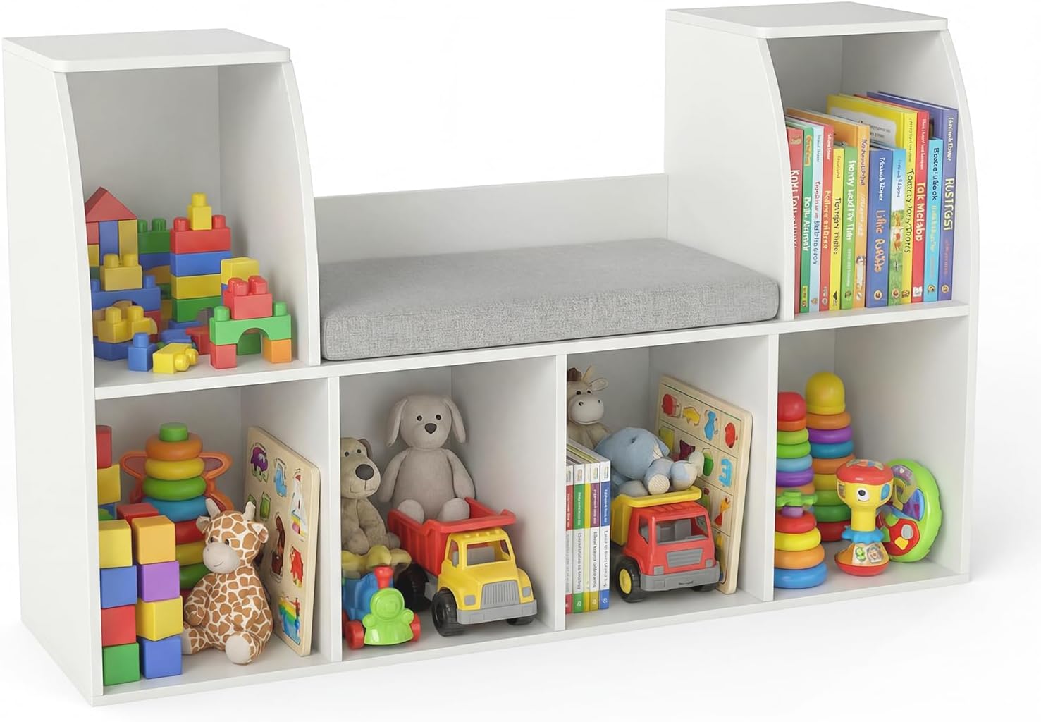 Kids Reading Nook Bookshelf Storage Organizer