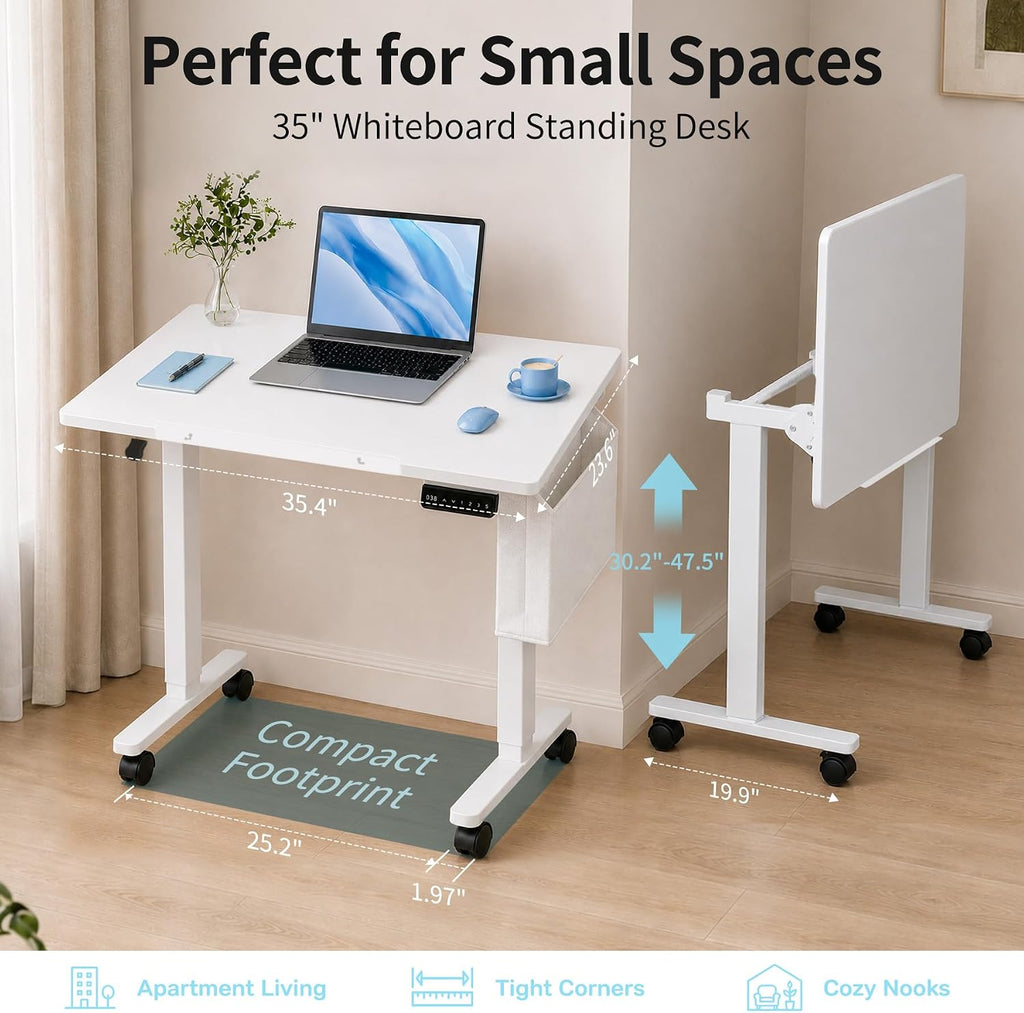 3‑in‑1 Tilt Whiteboard Drafting Desk