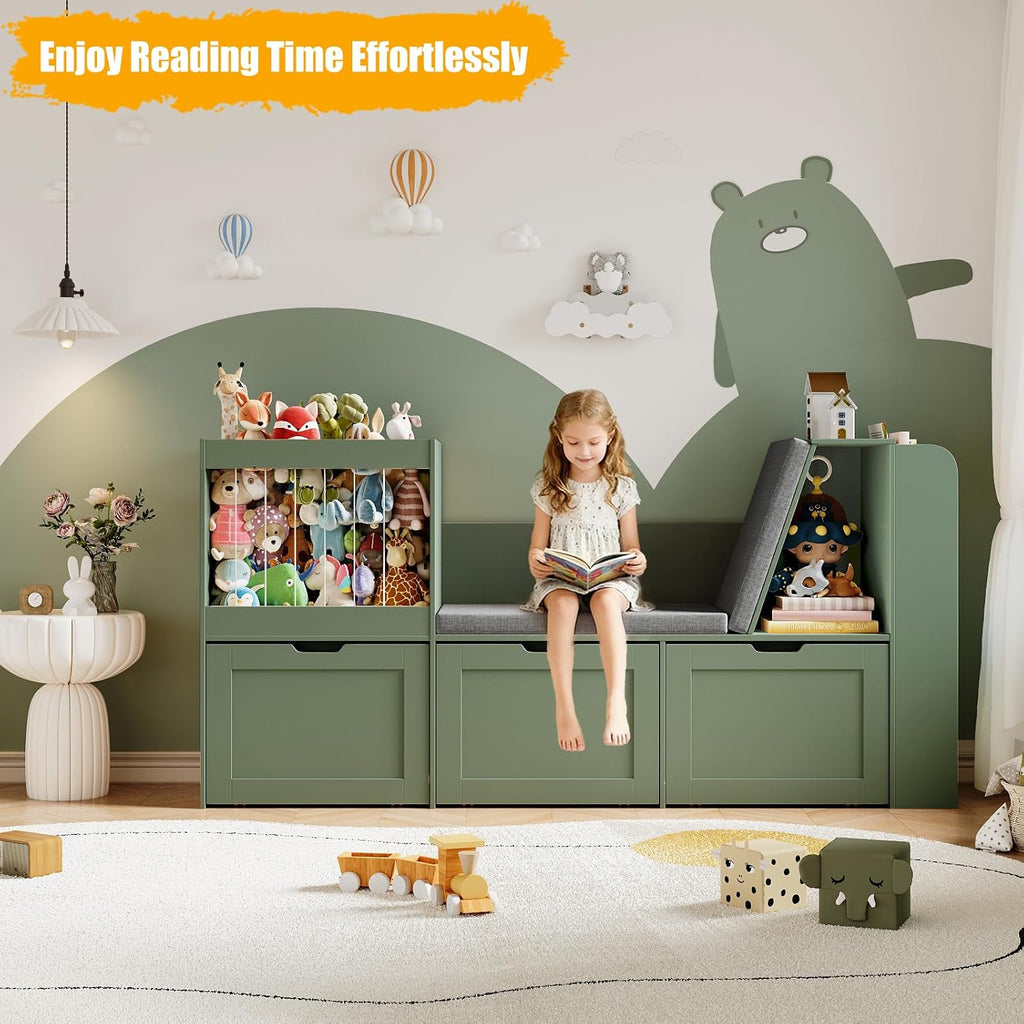 Kids Reading Nook Toy Storage Organizer
