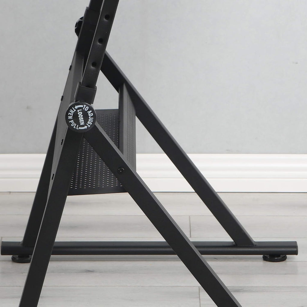 Black Glass‑Top Adjustable Art Drafting Table