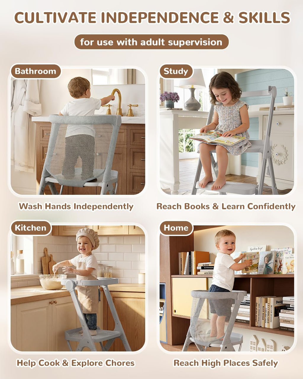 Kids Toddler Kitchen Learning Tower