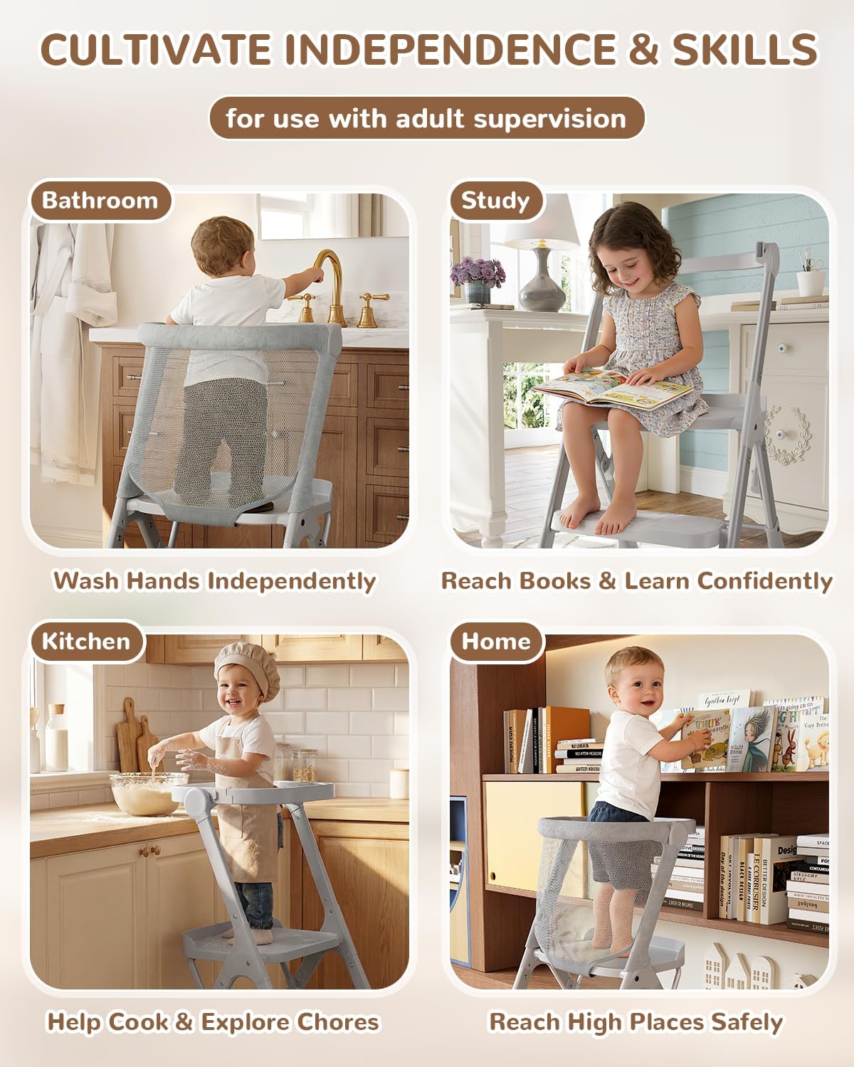 Kids Toddler Kitchen Learning Tower