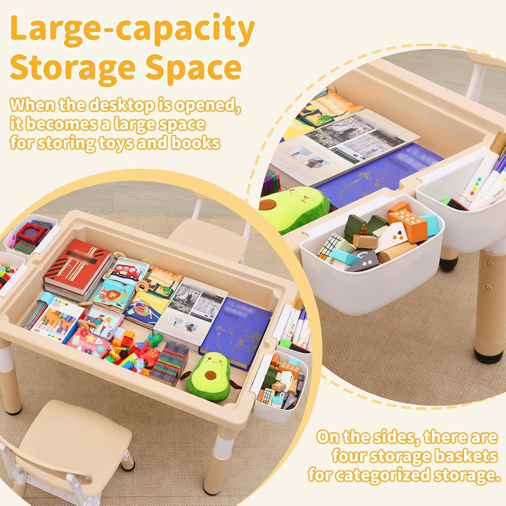 4‑in‑1 Multi‑Functional Kids Table Chair Set