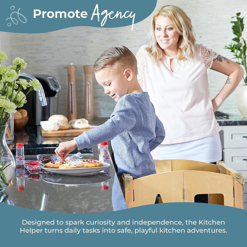 Foldable Adjustable Kids Kitchen Helper Tower