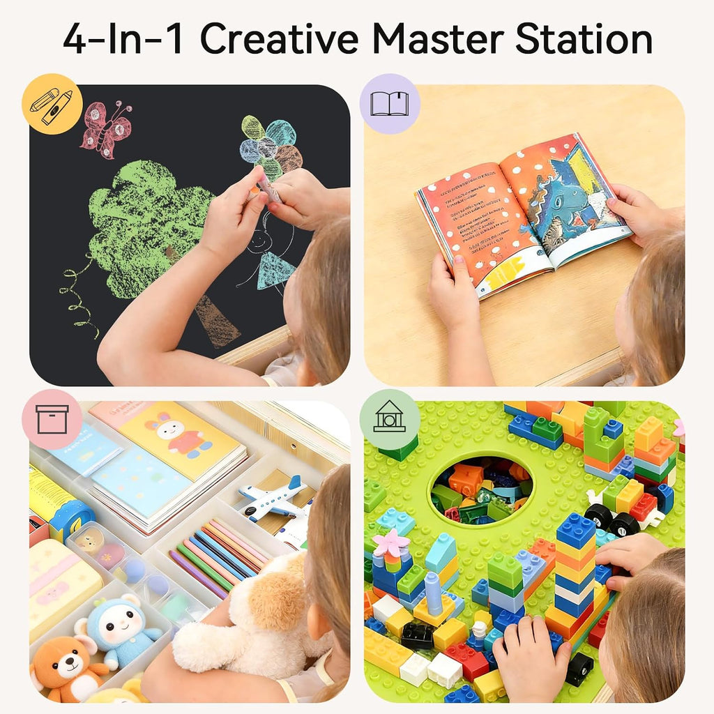 4‑in‑1 Toddler Activity Table Chair Set