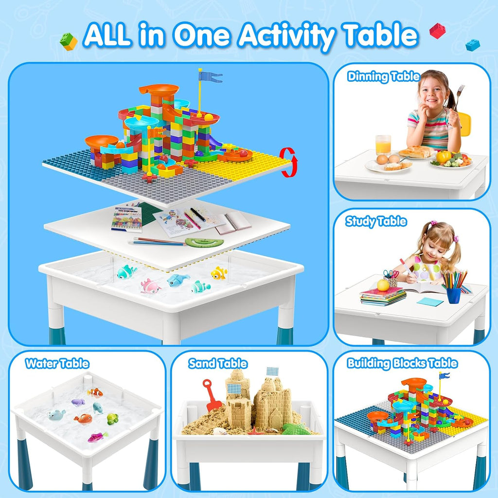 Kids Activity Table with 4‑Chair Set