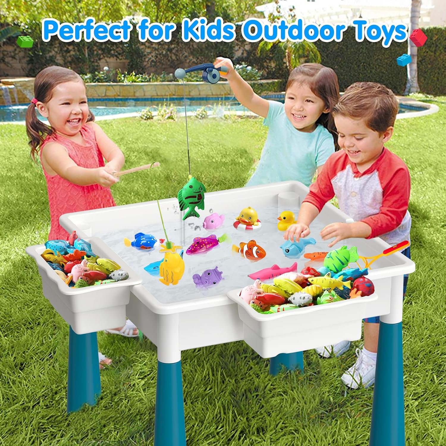 Kids Activity Table with 4‑Chair Set