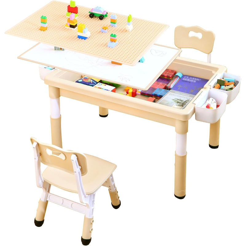 4‑in‑1 Multi‑Functional Kids Table Chair Set