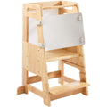 Natural Toddler Learning Tower with Chalkboard