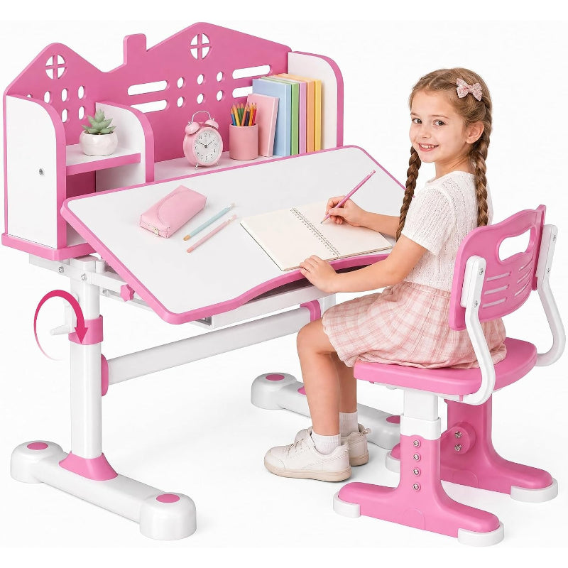 Adjustable Kids Desk Chair Set