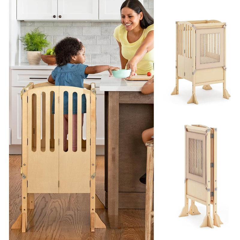 Foldable Wooden Toddler Learning Tower