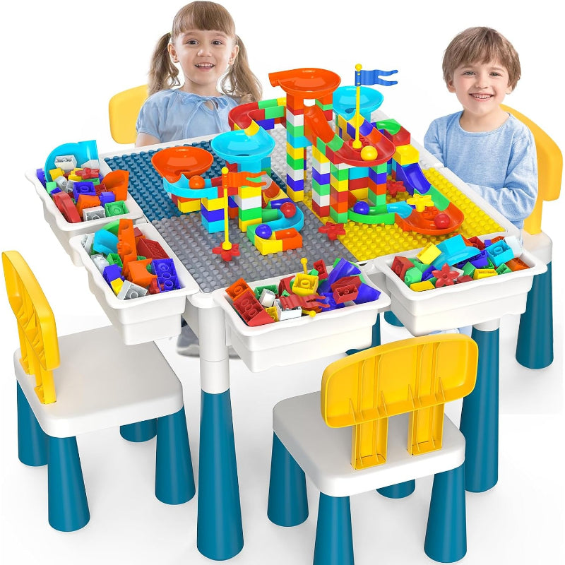 Kids Activity Table with 4‑Chair Set